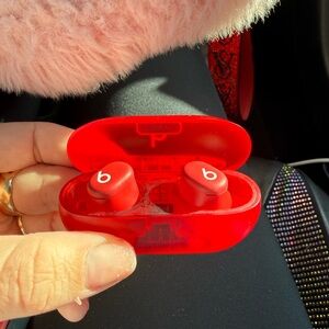 Beats by Dre Red Earbud Headphones